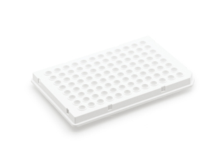Half-skirt 96-well PCR plate 
