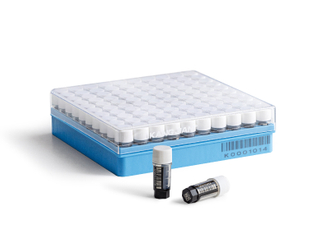 Multi-coded cryostorage vial