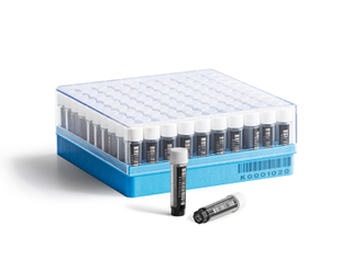 Multi-coded cryostorage vial